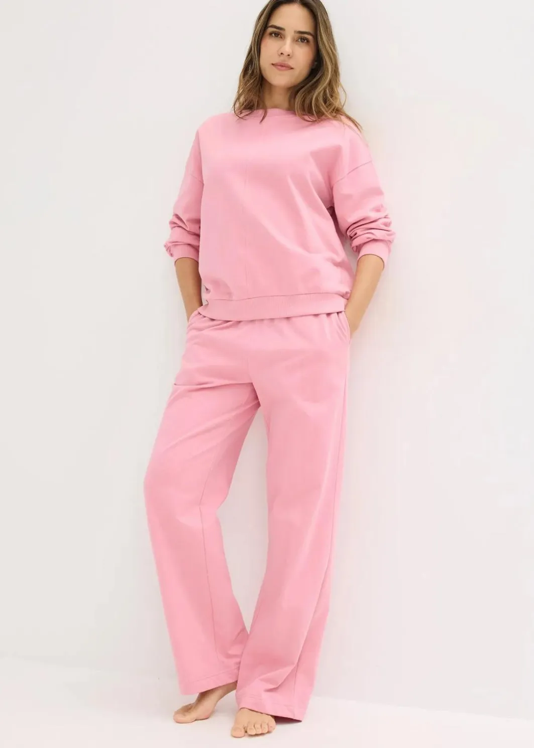 Sale Sweat Hausanzug mit Biesen Damen Wäsche·Homewear|Wäsche·Nachtwäsche