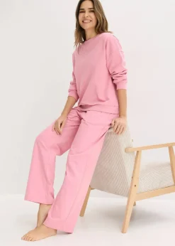 Sale Sweat Hausanzug mit Biesen Damen Wäsche·Homewear|Wäsche·Nachtwäsche