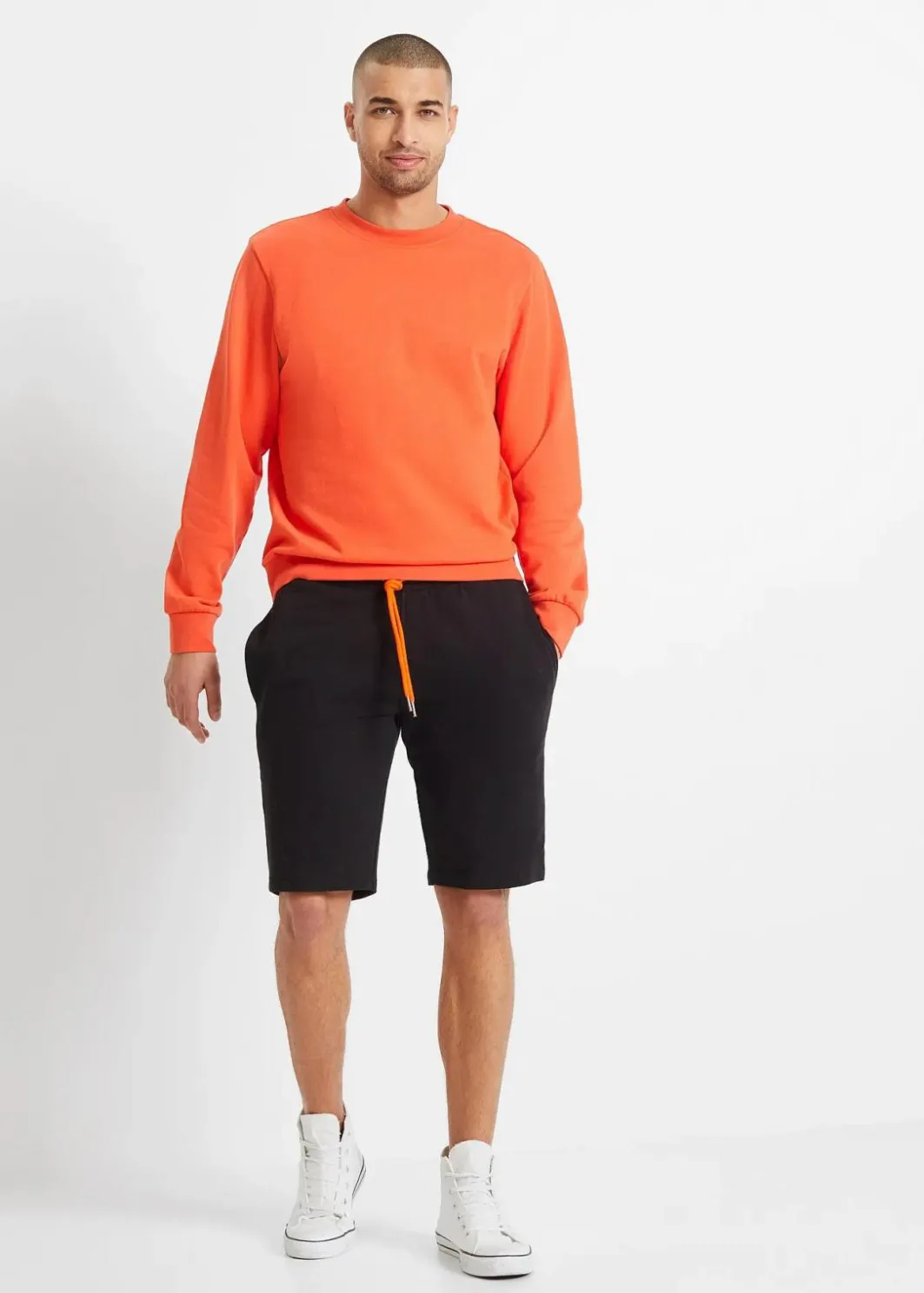 Hot Sweat-Bermuda aus reiner Baumwolle Herren Shorts|Sportbekleidung