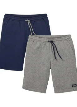 New Sweat-Bermuda (2er Pack) Herren Shorts|Basics
