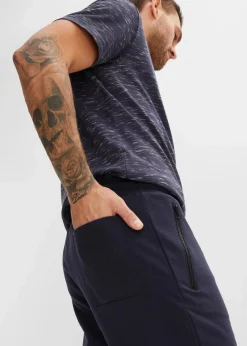 Hot Sweat-Bermuda mit praktischen Reißverschlusstaschen Herren Sweat|Hosen