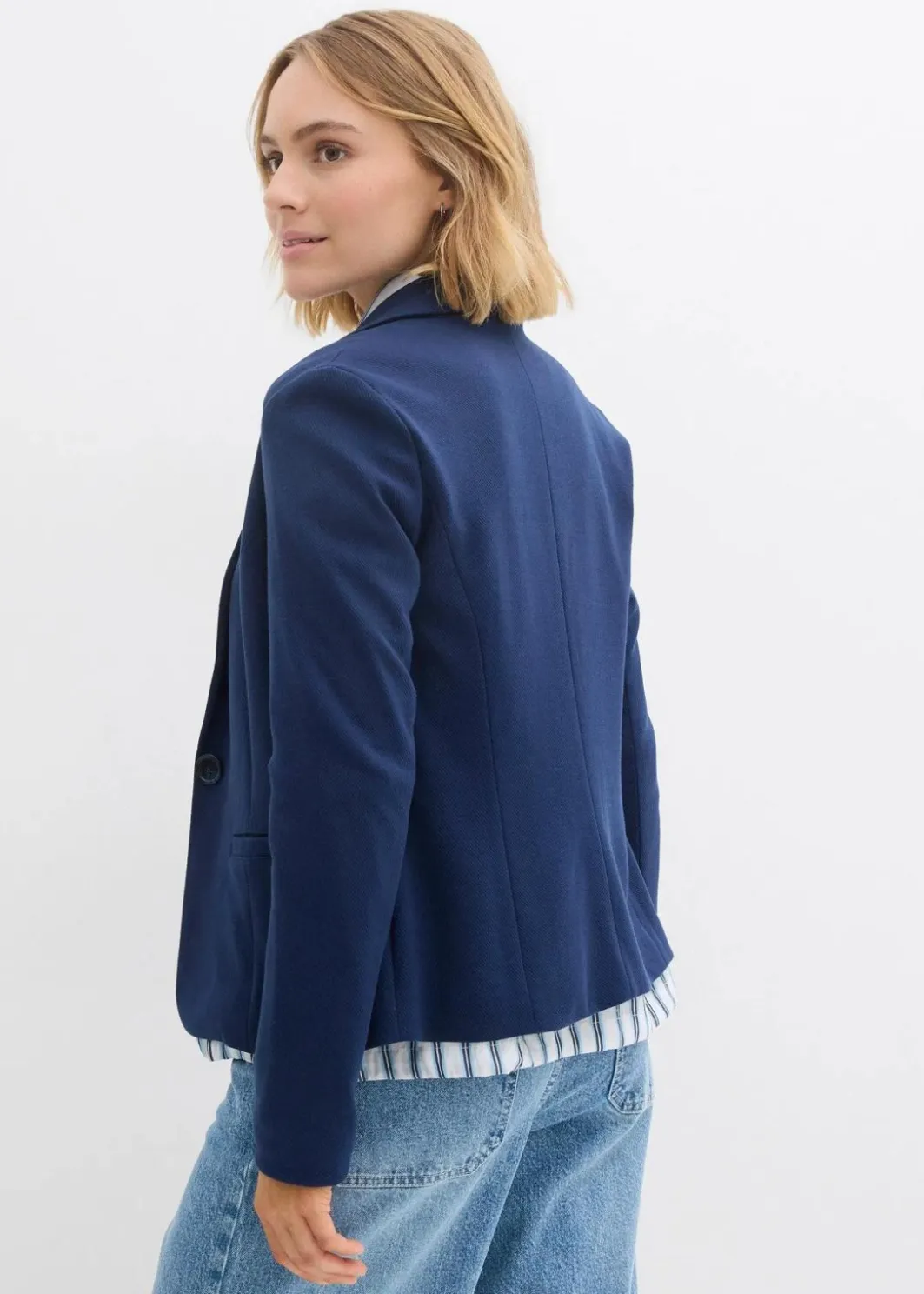 Hot Sweatblazer mit fließender Viskose Damen Sweat|Blazer