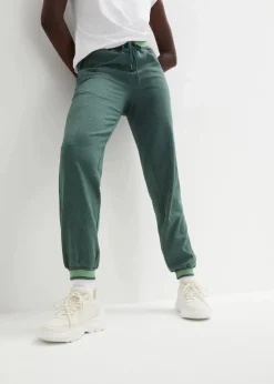 Damen bonprix Hosen|Sweat|Sweathose aus Baumwoll-Mix, 2er Pack