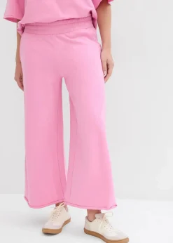 Damen bonprix Hosen|Sweat|Sweathose aus Bio-Baumwolle, 7/8 Länge