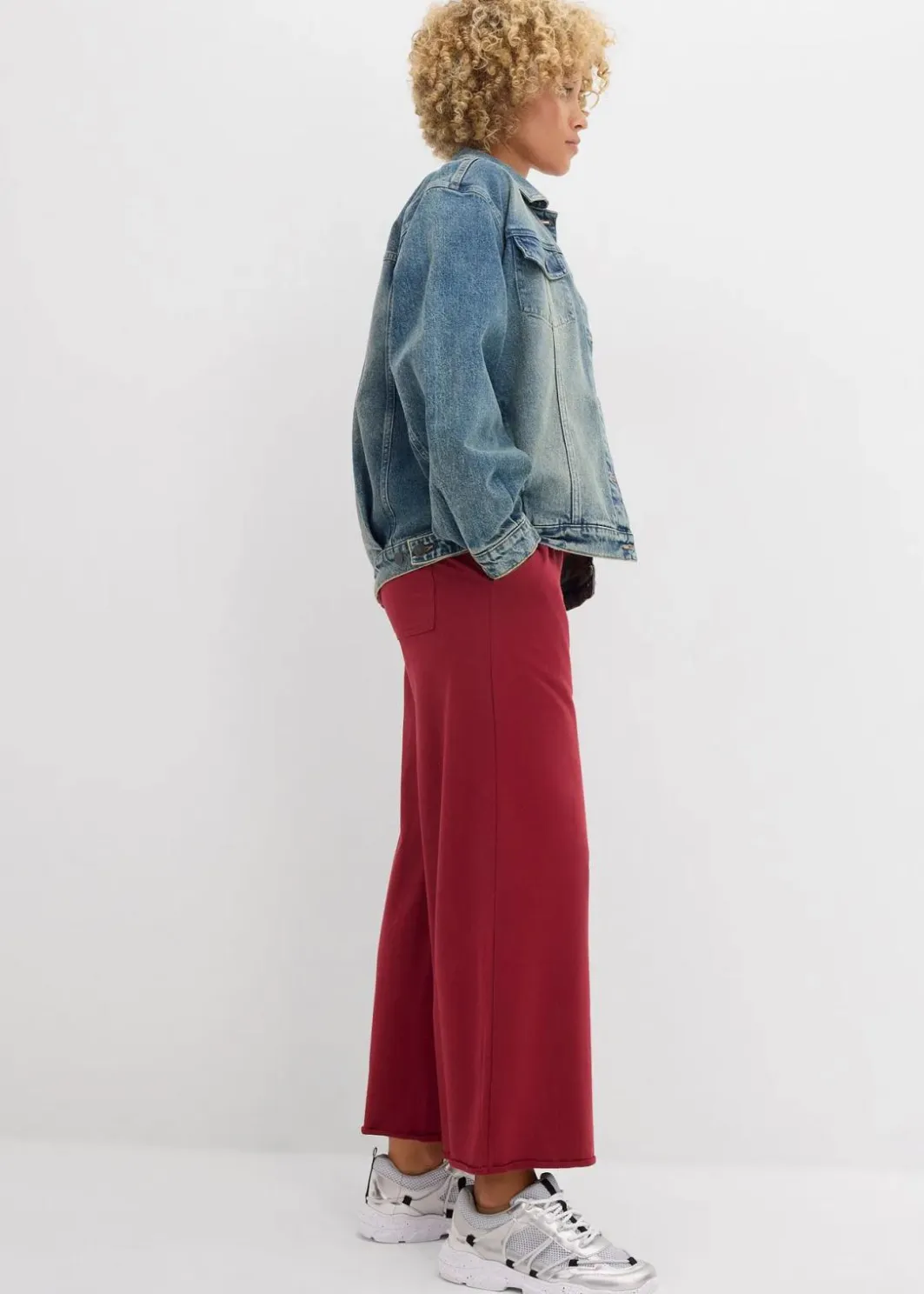 Online Sweathose aus Bio-Baumwolle, 7/8 Länge Damen Hosen|Sweat