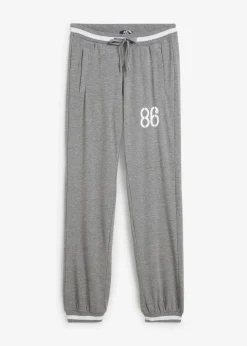 Damen bonprix Hosen|Sweat|Sweathose aus elastischem Baumwoll-Mix