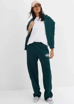 Sweathose aus reiner Baumwolle Damen Hosen|Sweat