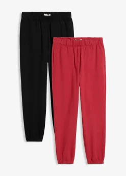 Damen bonprix Hosen|Sweat|Sweathose aus reiner Bio-Baumwolle (2er Pack)