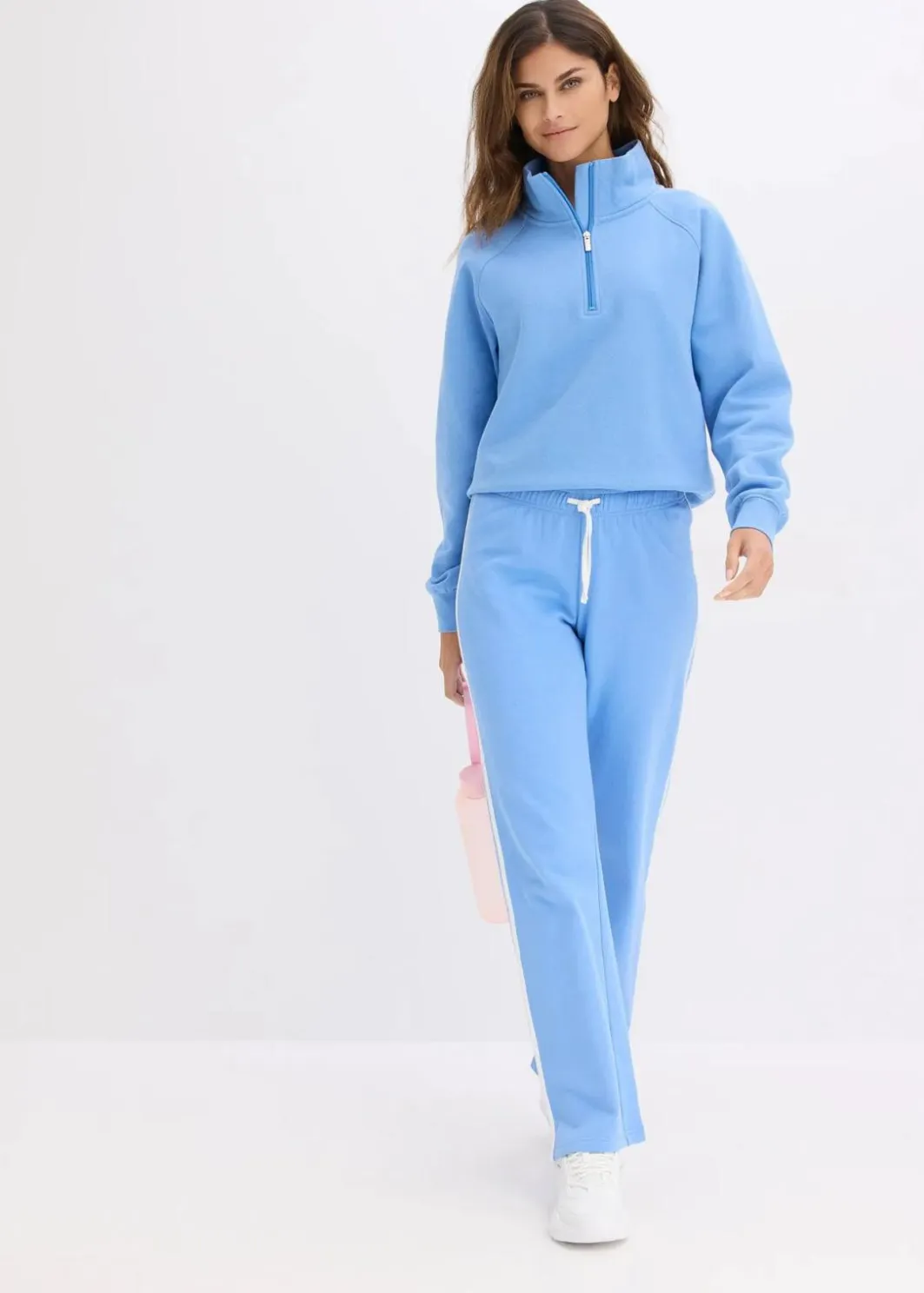Damen bonprix Bekleidung·Röcke|Bekleidung·Blusen & Tuniken|Sweathose aus reiner schwerer Baumwolle (2er-Pack )