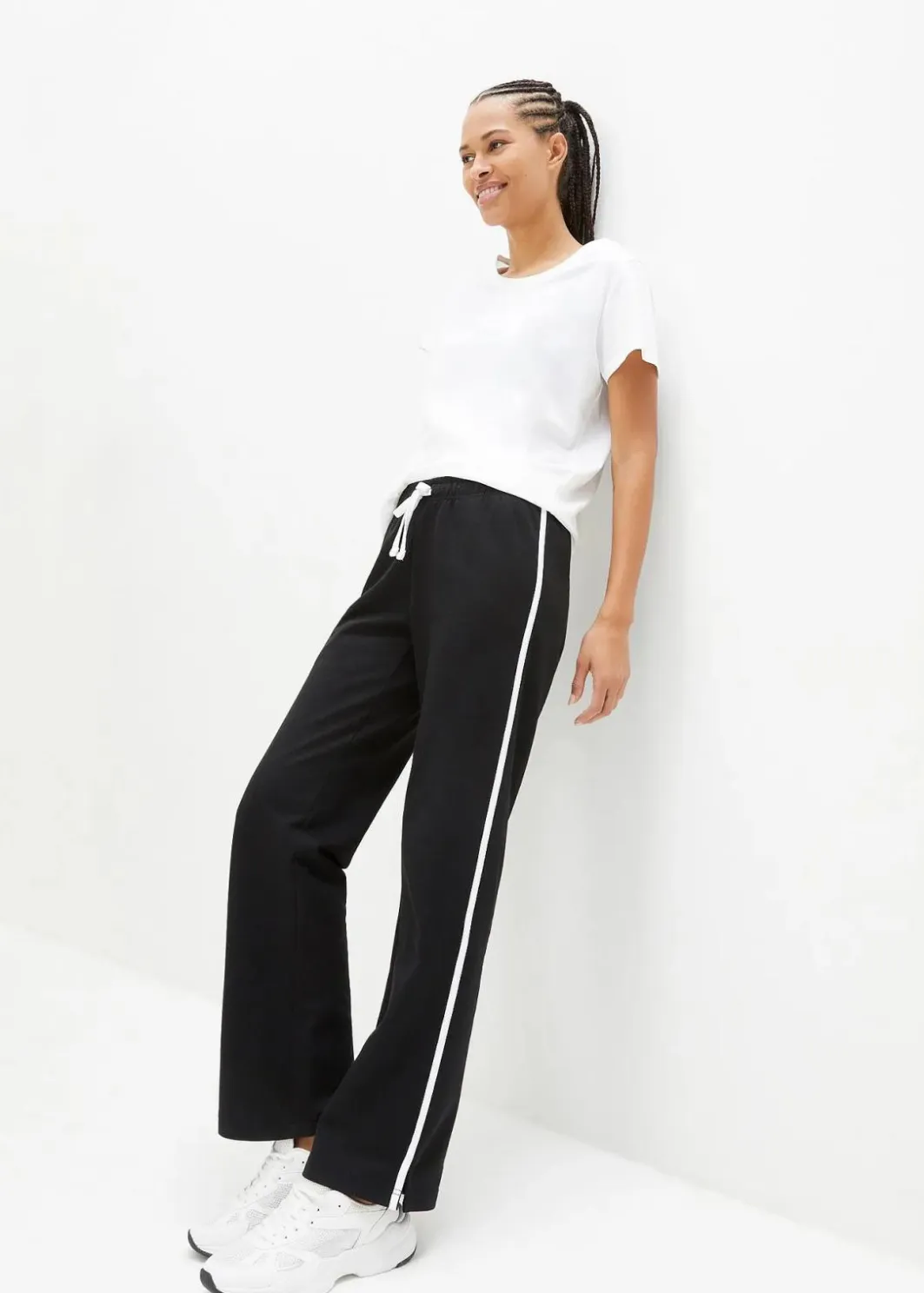 New Sweathose aus reiner schwerer Baumwolle (2er-Pack ) Damen Hosen|Sweat