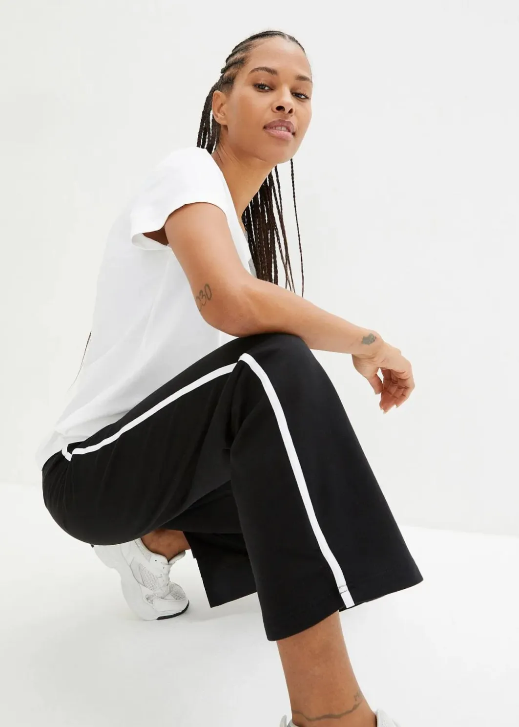 New Sweathose aus reiner schwerer Baumwolle (2er-Pack ) Damen Hosen|Sweat