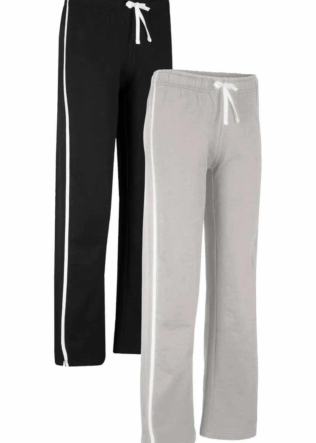 Damen bonprix Hosen|Sweat|Sweathose aus reiner schwerer Baumwolle (2er-Pack )