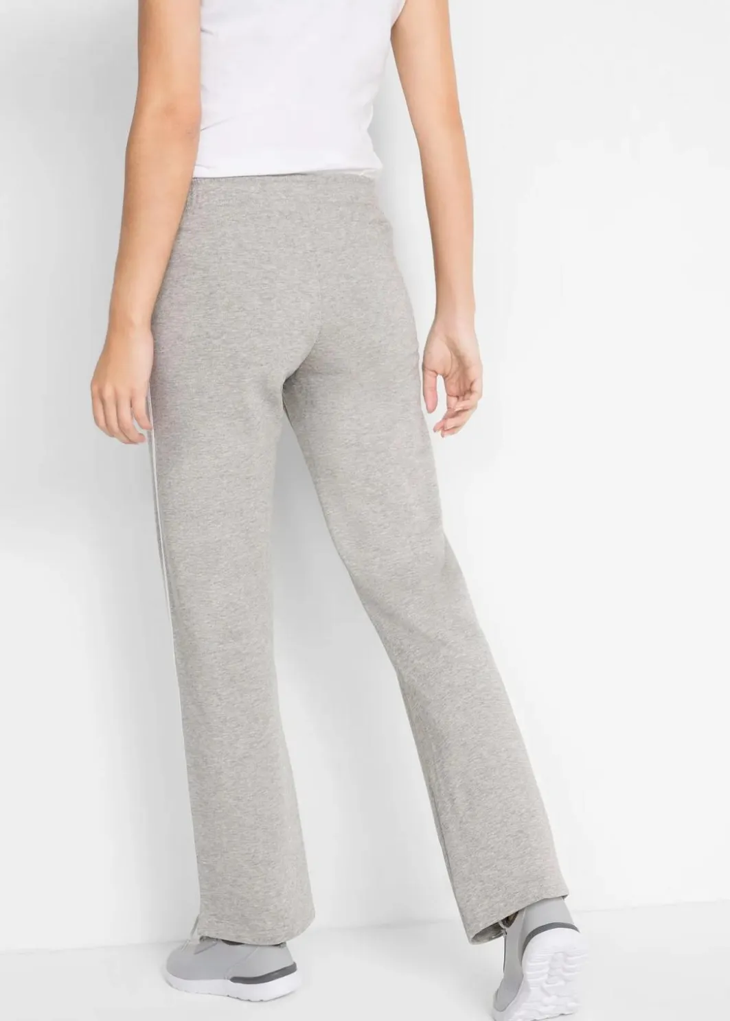 Damen bonprix Hosen|Sweat|Sweathose aus reiner schwerer Baumwolle (2er-Pack )