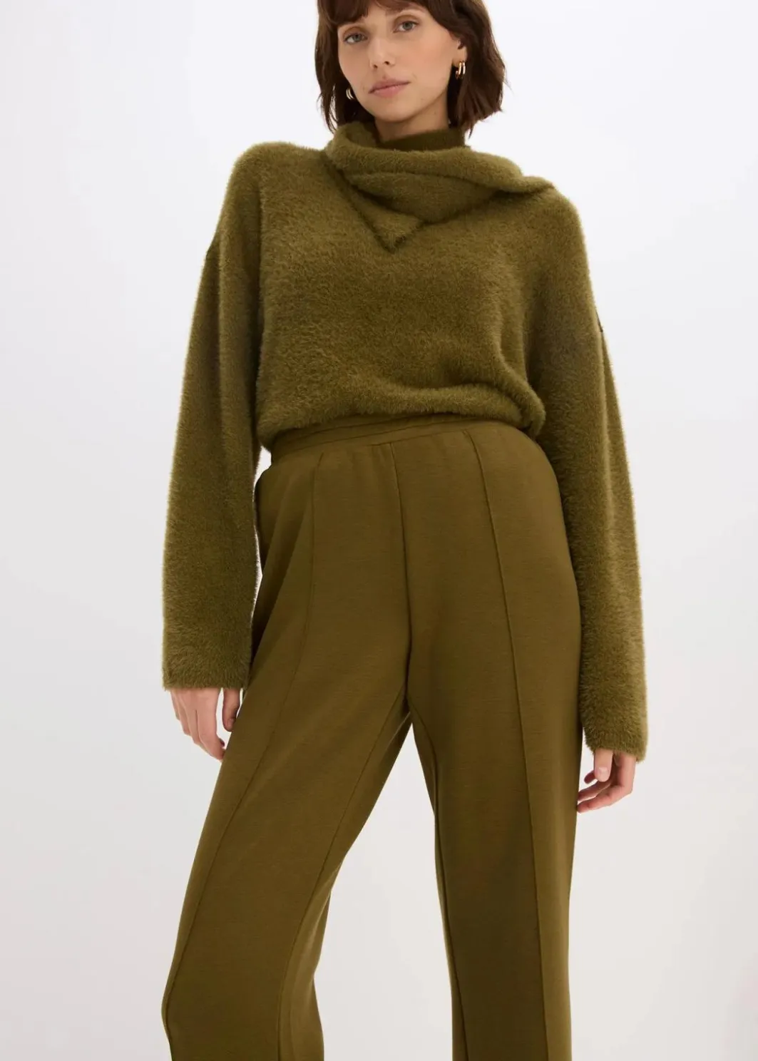 Damen bonprix Hosen|Sweat|Sweathose aus softem Viskose-Mix