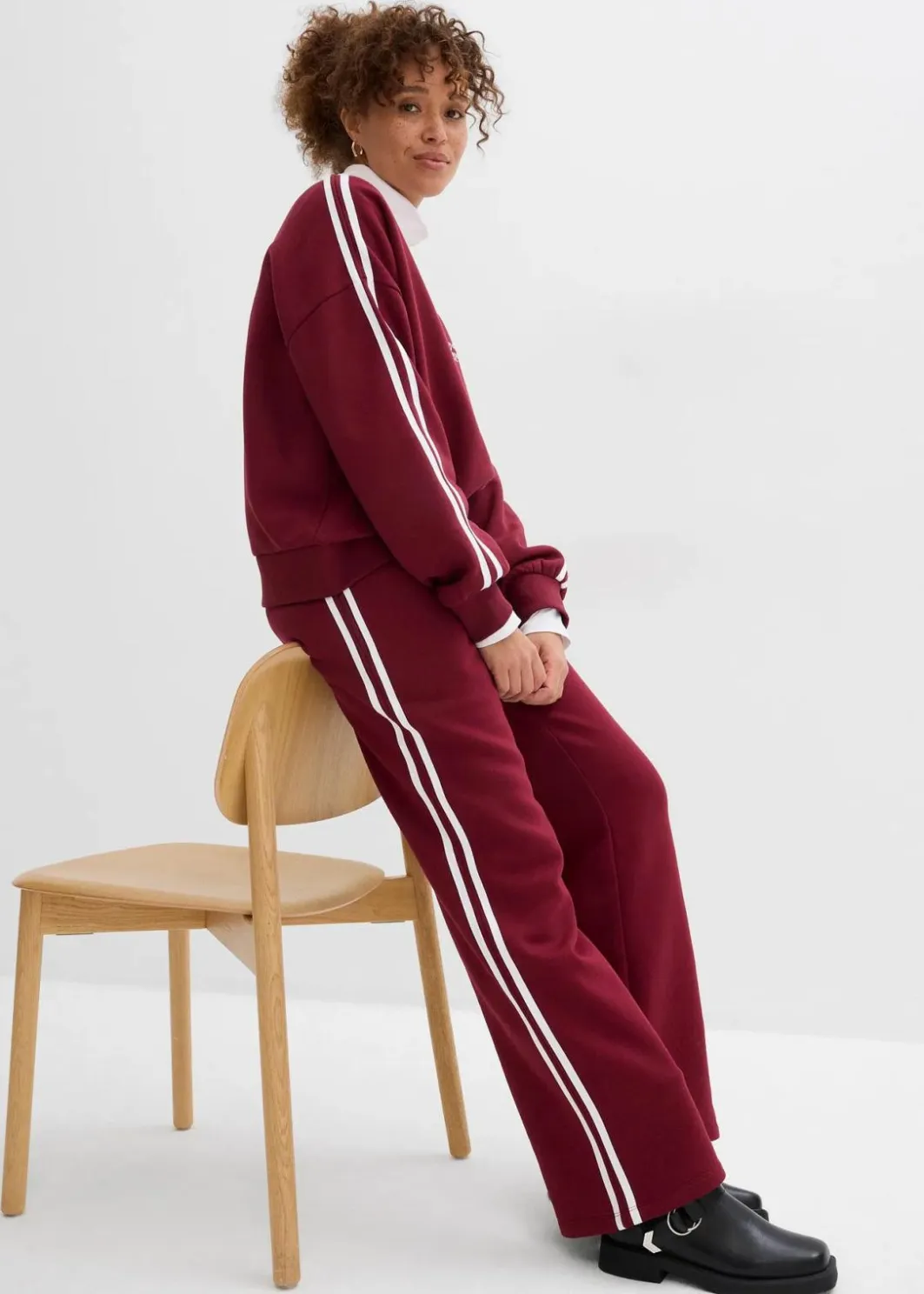 Damen bonprix Bekleidung·Blusen & Tuniken|Bekleidung·Kleider|Sweathose aus weichem Baumwoll-Mix