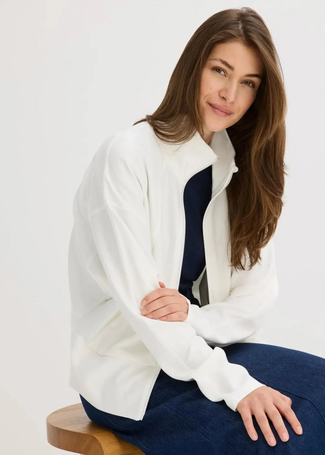 Outlet Sweatjacke aus bequemen Punto di Roma Damen Bekleidung·Blusen & Tuniken|Sweat