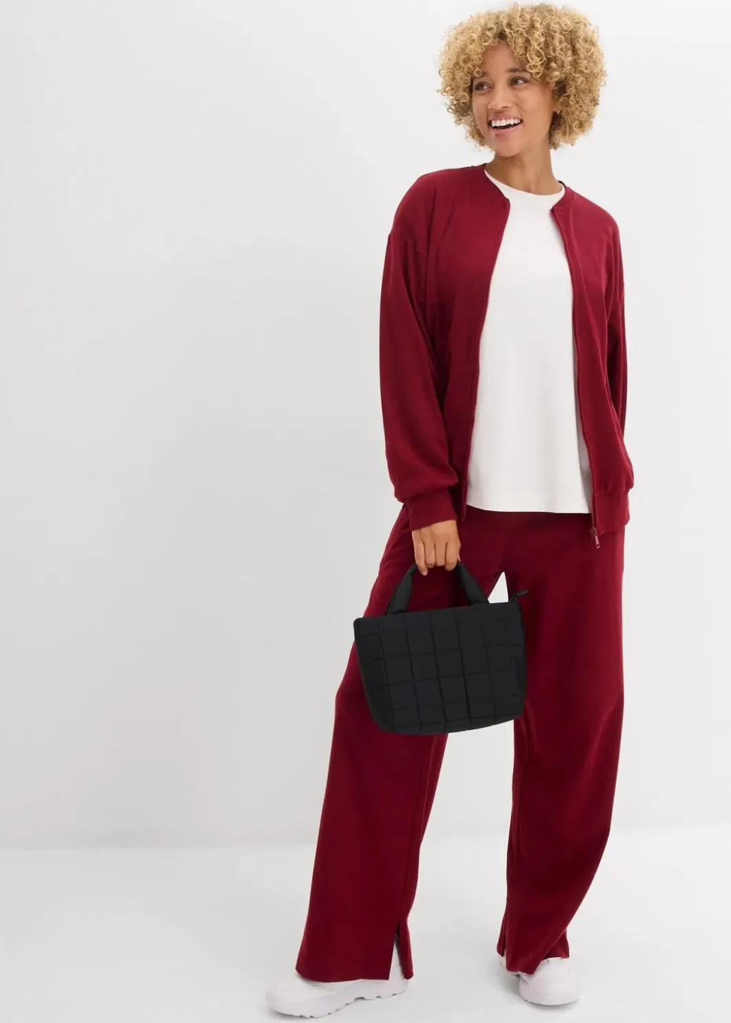 Hot Sweatjacke aus reiner Baumwolle Damen Zweiteiler & Sets