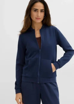 New Sweatjacke aus Scuba mit Reißverschluss Damen Nachhaltigere Materialien|Sweat