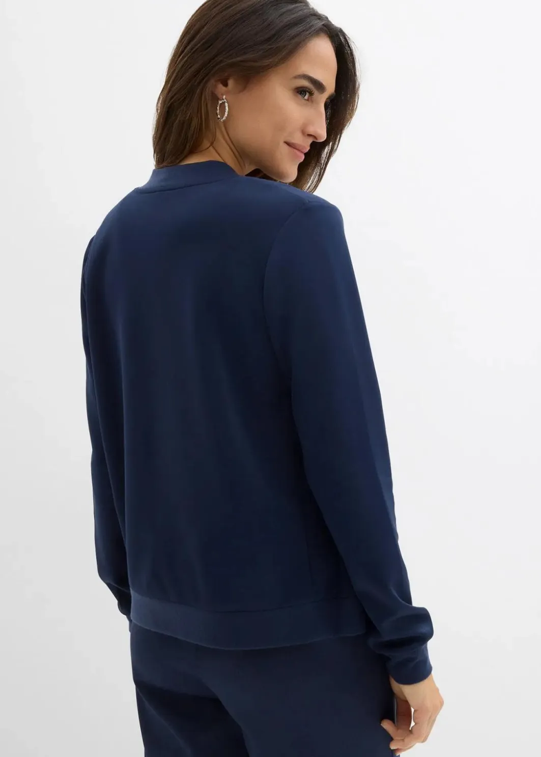 New Sweatjacke aus Scuba mit Reißverschluss Damen Nachhaltigere Materialien|Sweat