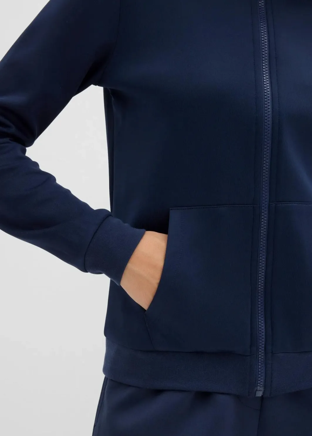 New Sweatjacke aus Scuba mit Reißverschluss Damen Nachhaltigere Materialien|Sweat