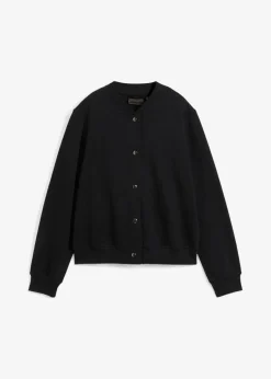 Damen bonprix Bekleidung·Blusen & Tuniken|Sweat|Sweatjacke mit Knopfleiste