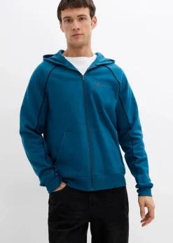 Herren bonprix Große Größen|Sportbekleidung|Sweatjacke mit Kontrastdetails aus reiner Baumwolle
