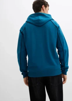 Herren bonprix Große Größen|Sportbekleidung|Sweatjacke mit Kontrastdetails aus reiner Baumwolle