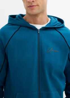 Herren bonprix Große Größen|Sportbekleidung|Sweatjacke mit Kontrastdetails aus reiner Baumwolle
