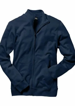 Herren bonprix Große Größen|Basics|Sweatjacke mit Stehkragen
