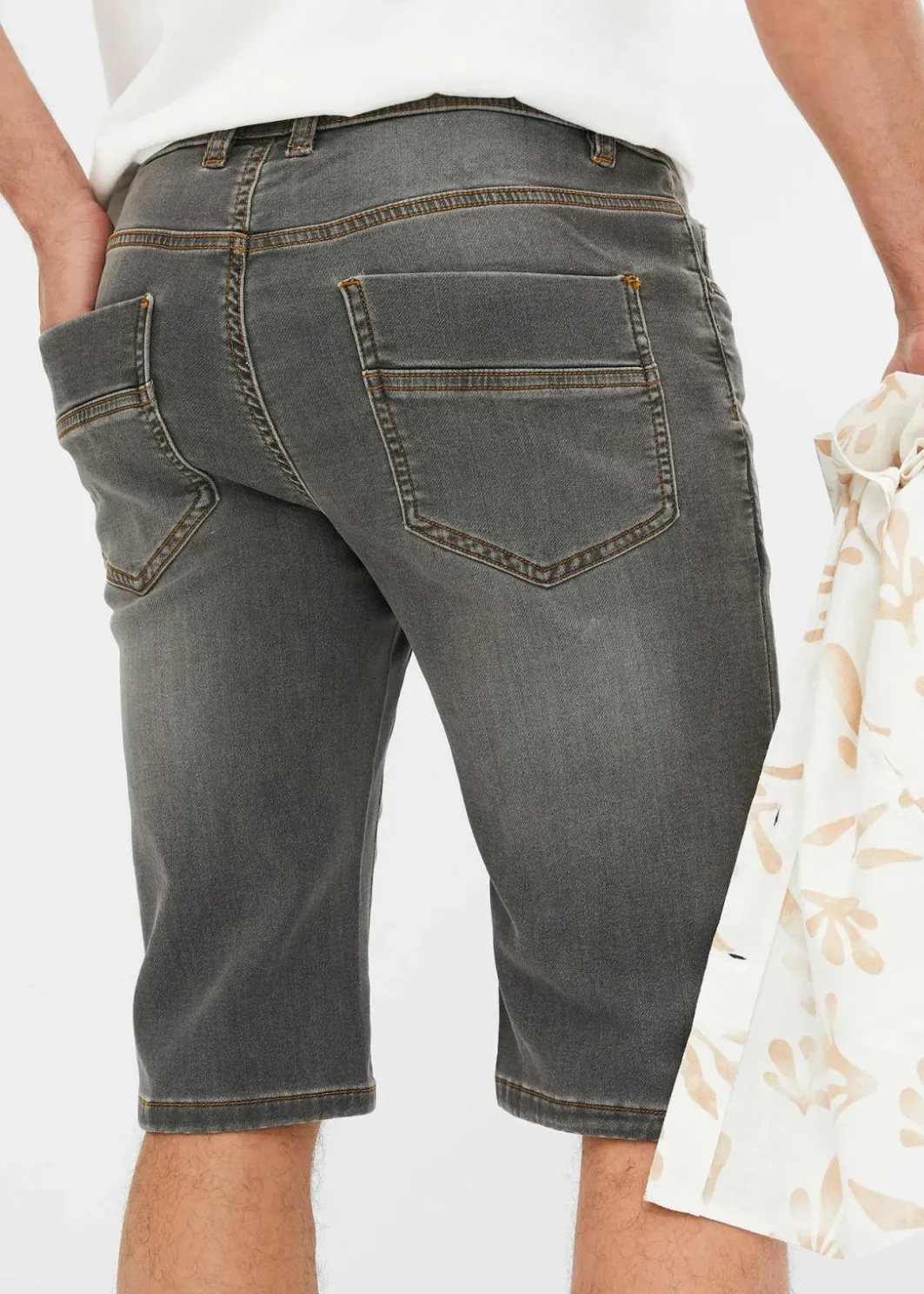 Best Sweat-Jeans-Bermuda m. Komfortschnitt, Regular Fit Herren Jeans|Shorts