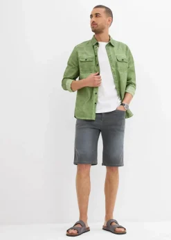 Herren bonprix Jeans|Shorts|Sweat-Jeans-Bermuda m. Komfortschnitt, Regular Fit