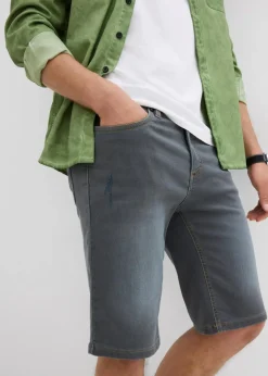 Herren bonprix Jeans|Shorts|Sweat-Jeans-Bermuda m. Komfortschnitt, Regular Fit