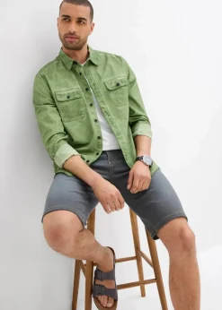Herren bonprix Jeans|Shorts|Sweat-Jeans-Bermuda m. Komfortschnitt, Regular Fit