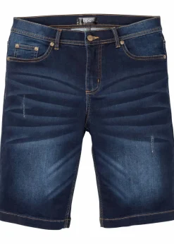 Herren bonprix Große Größen|Shorts|Sweat-Jeans-Bermuda m. Komfortschnitt, Regular Fit