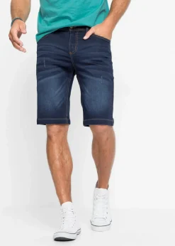 Herren bonprix Große Größen|Shorts|Sweat-Jeans-Bermuda m. Komfortschnitt, Regular Fit