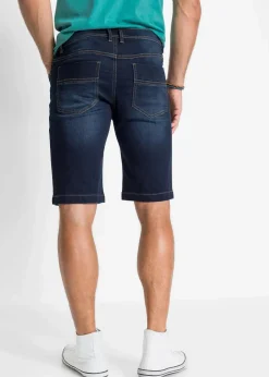 Herren bonprix Große Größen|Shorts|Sweat-Jeans-Bermuda m. Komfortschnitt, Regular Fit