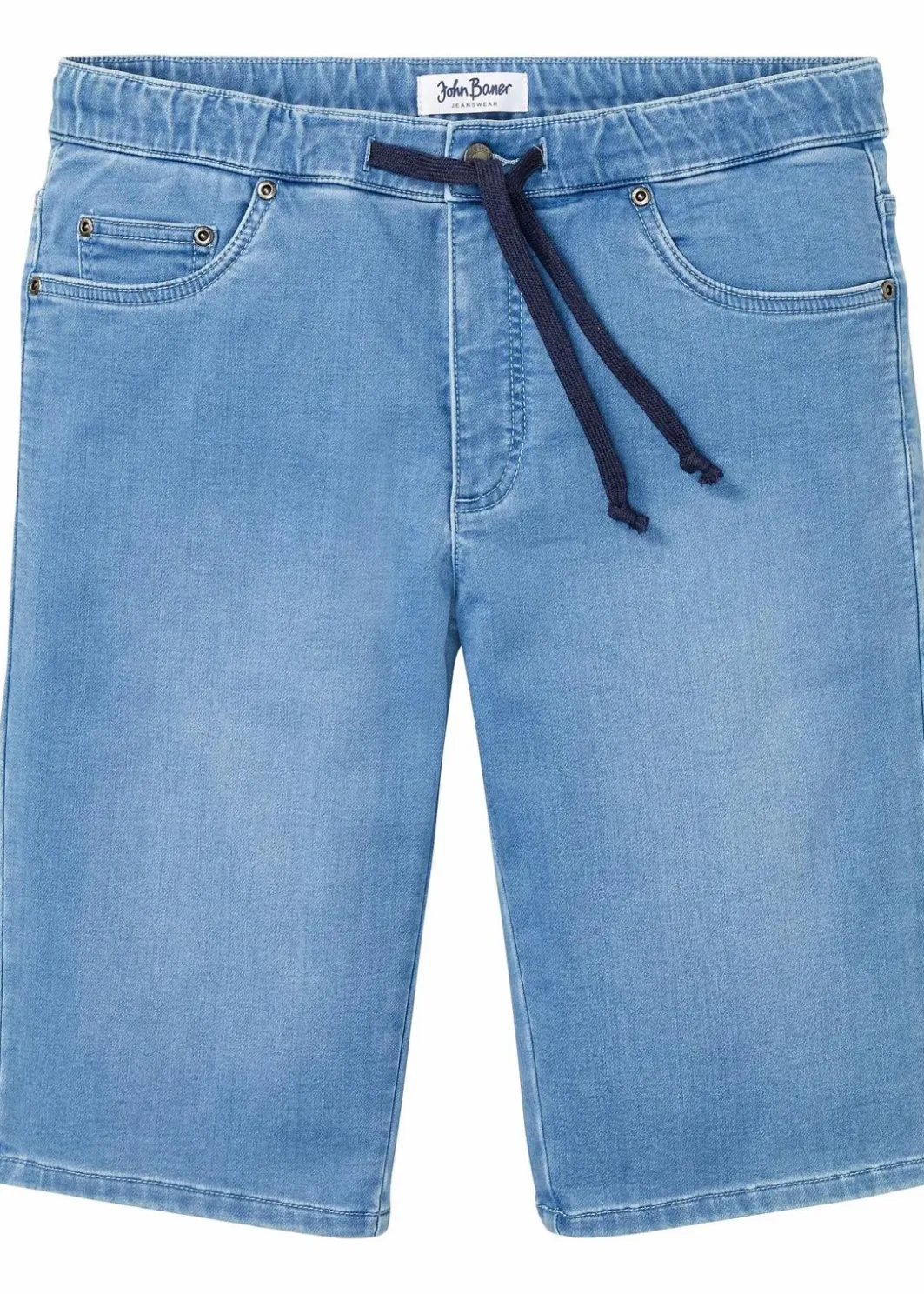 Herren bonprix Große Größen|Shorts|Sweat-Jeans-Bermuda mit Komfortschnitt, Regular Fit