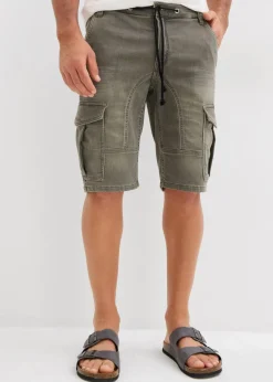 Herren bonprix Jeans|Sweat|Sweatjeans-Bermuda, Regular Fit