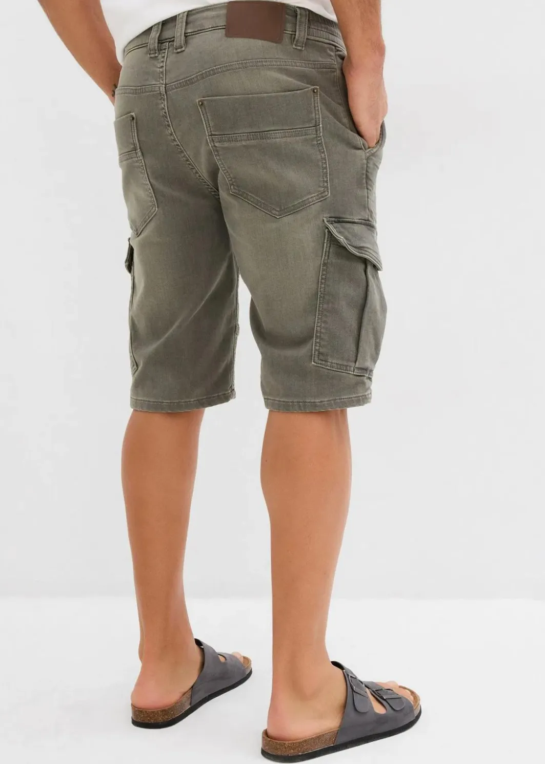 Herren bonprix Jeans|Sweat|Sweatjeans-Bermuda, Regular Fit