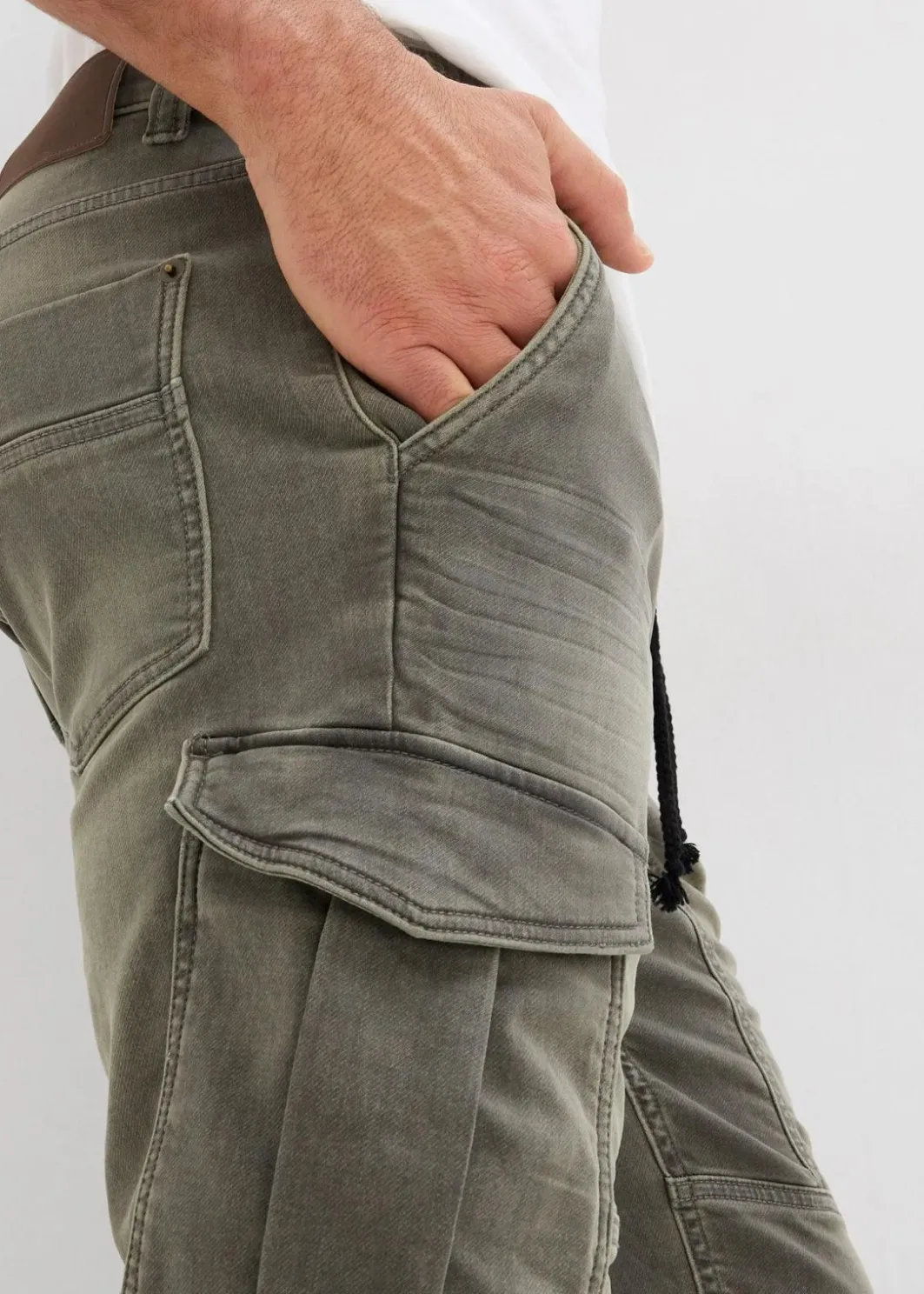 Herren bonprix Jeans|Sweat|Sweatjeans-Bermuda, Regular Fit