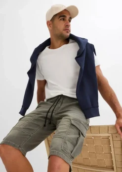 Herren bonprix Jeans|Sweat|Sweatjeans-Bermuda, Regular Fit