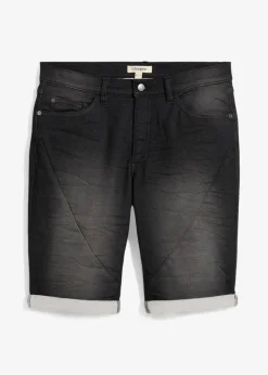 Hot Sweat-Jeans-Bermuda, Relaxed Fit Herren Große Größen|Shorts