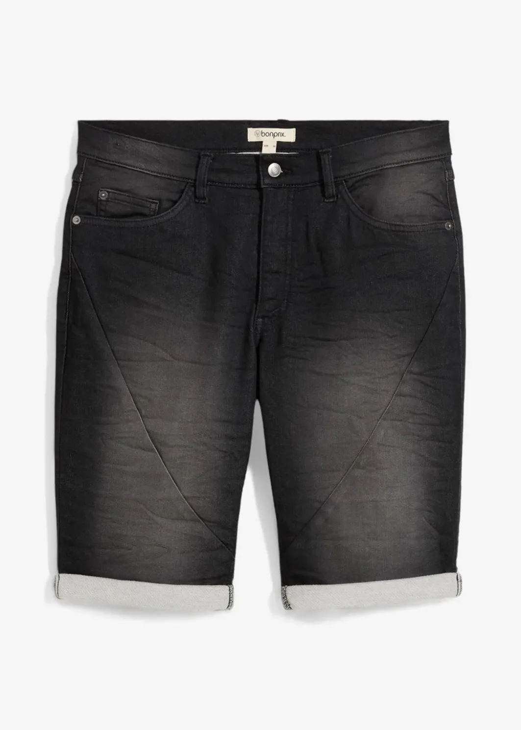 Hot Sweat-Jeans-Bermuda, Relaxed Fit Herren Große Größen|Shorts