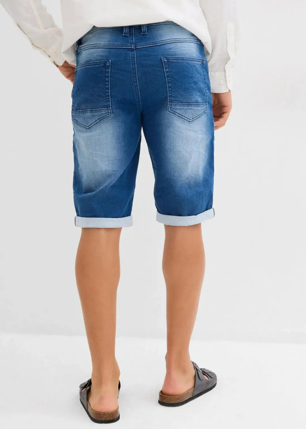Herren bonprix Jeans|Shorts|Sweat-Jeans-Bermuda, Relaxed Fit