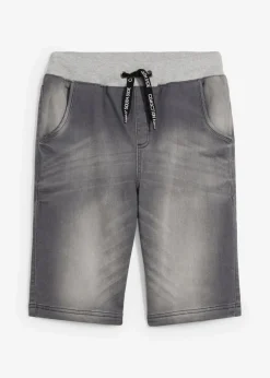 Sale Sweatjeans-Schlupfbermuda, Regular Fit Kinder Jungen 9-16 Jahre·Jeans|Jungen 9-16 Jahre·Shorts