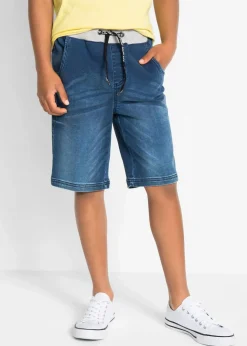 Online Sweatjeans-Schlupfbermuda, Regular Fit Kinder Jungen 9-16 Jahre·Shorts|Jungen 9-16 Jahre·Jeans