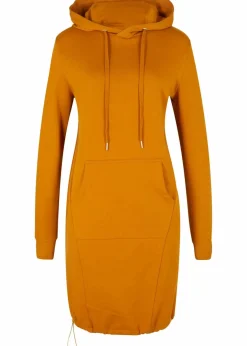 Outlet Sweatkleid aus Baumwoll-Mix Damen Kleider|Sweat