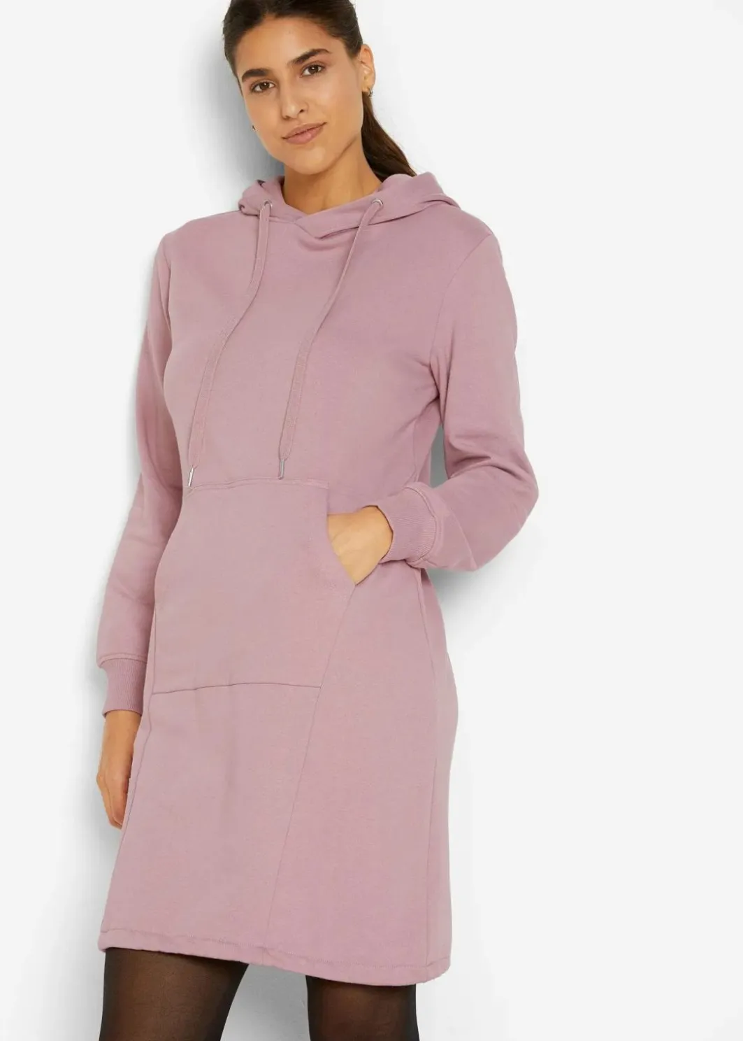 Damen bonprix Bekleidung·Blusen & Tuniken|Bekleidung·Pullover & Strickjacken|Sweatkleid aus Baumwoll-Mix