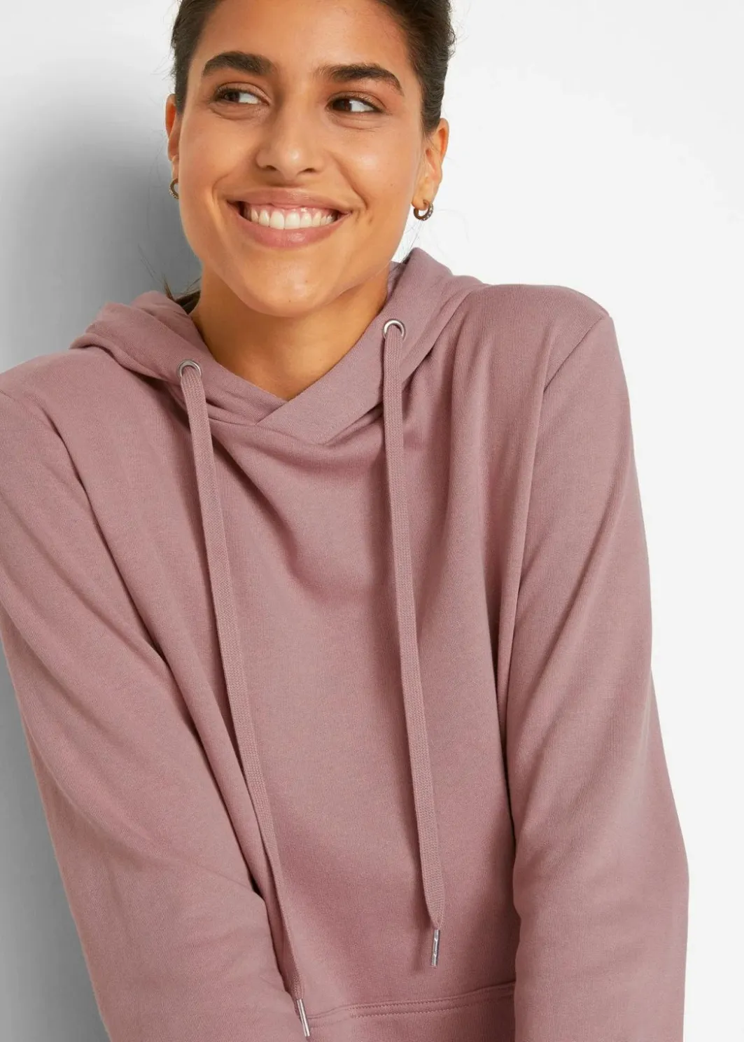 Damen bonprix Bekleidung·Blusen & Tuniken|Bekleidung·Pullover & Strickjacken|Sweatkleid aus Baumwoll-Mix