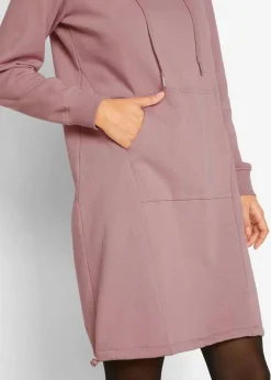 Damen bonprix Bekleidung·Blusen & Tuniken|Bekleidung·Pullover & Strickjacken|Sweatkleid aus Baumwoll-Mix